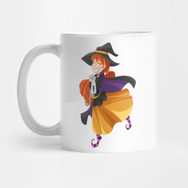 Cartoon Witch Girls Gift by evergreen_brand